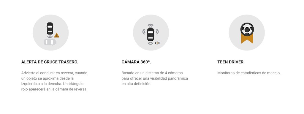 Imágenes de seguridad trasera para Chevrolet Tahoe 2023