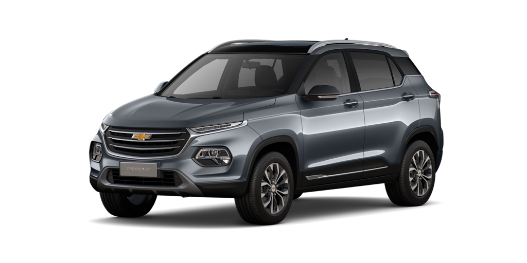 Chevrolet Groove 2025, camioneta pequeña, en color acero metálico
