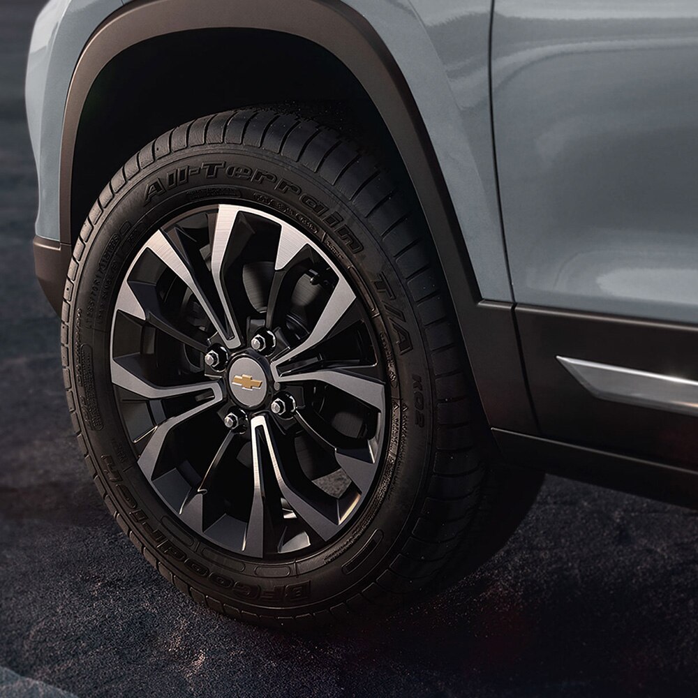 Rines de aluminio de 16 pulgadas en acabado bitono para tu nueva camioneta pequeña, Chevrolet Groove 2025