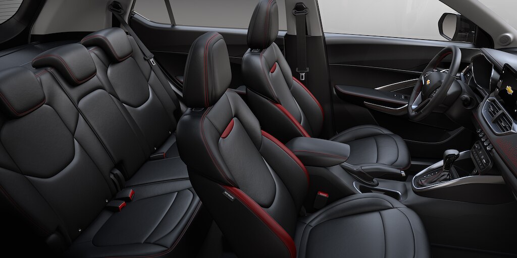 Chevrolet Groove 2025 con asientos color negro forrados en tacto piel