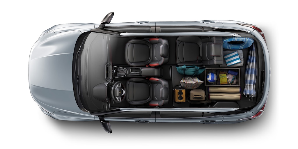 Configuración de asientos para viajes de la nueva Chevrolet Groove 2025