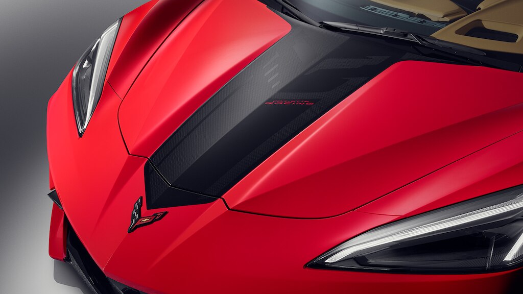 Calcomanía para cofre color negro para Chevrolet Corvette Stingray 2024