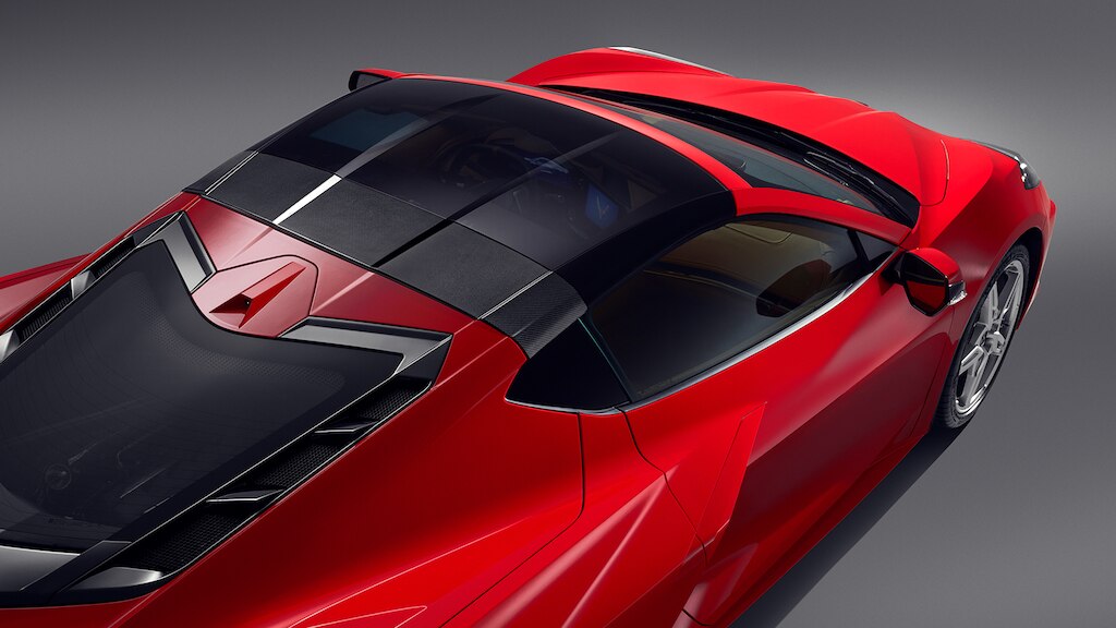 Kits fibra de carbon techo negro para Corvette Stingray 2024