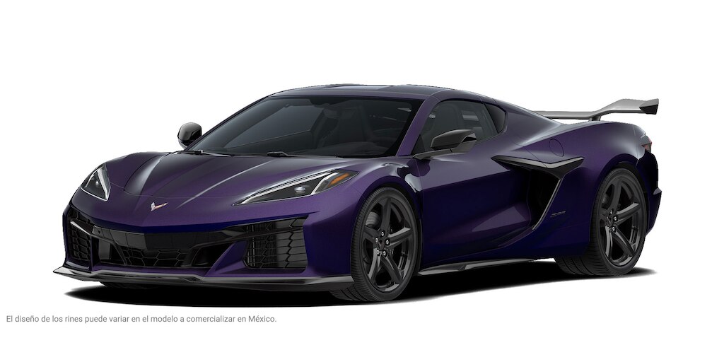 Chevrolet Corvette Z06 2025, auto deportivo de lujo en color Hysteria Met