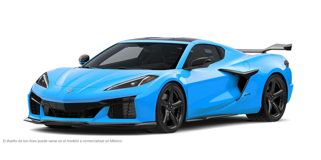 Chevrolet Corvette Z06 2025, auto deportivo de lujo en color Rapid Blue