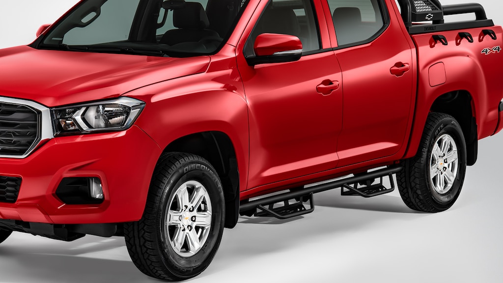 Estribo tubular para doble cabina, accesorio exterior para Chevrolet S10 Max 2025, pickup 4 cilindros